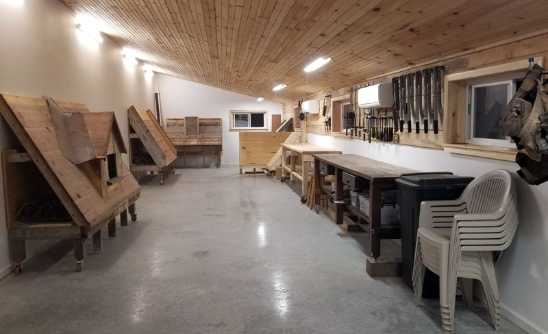 The Slate Roof Training Center classroom near Grove City, PA USA.